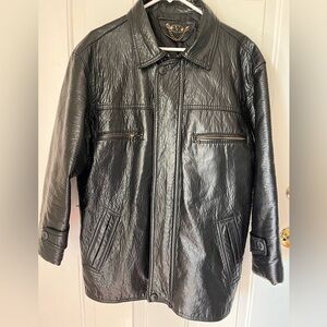 Vintage Alta Moda Made In Italy Italian Leather Jacket – Rare Euro Style, Size L